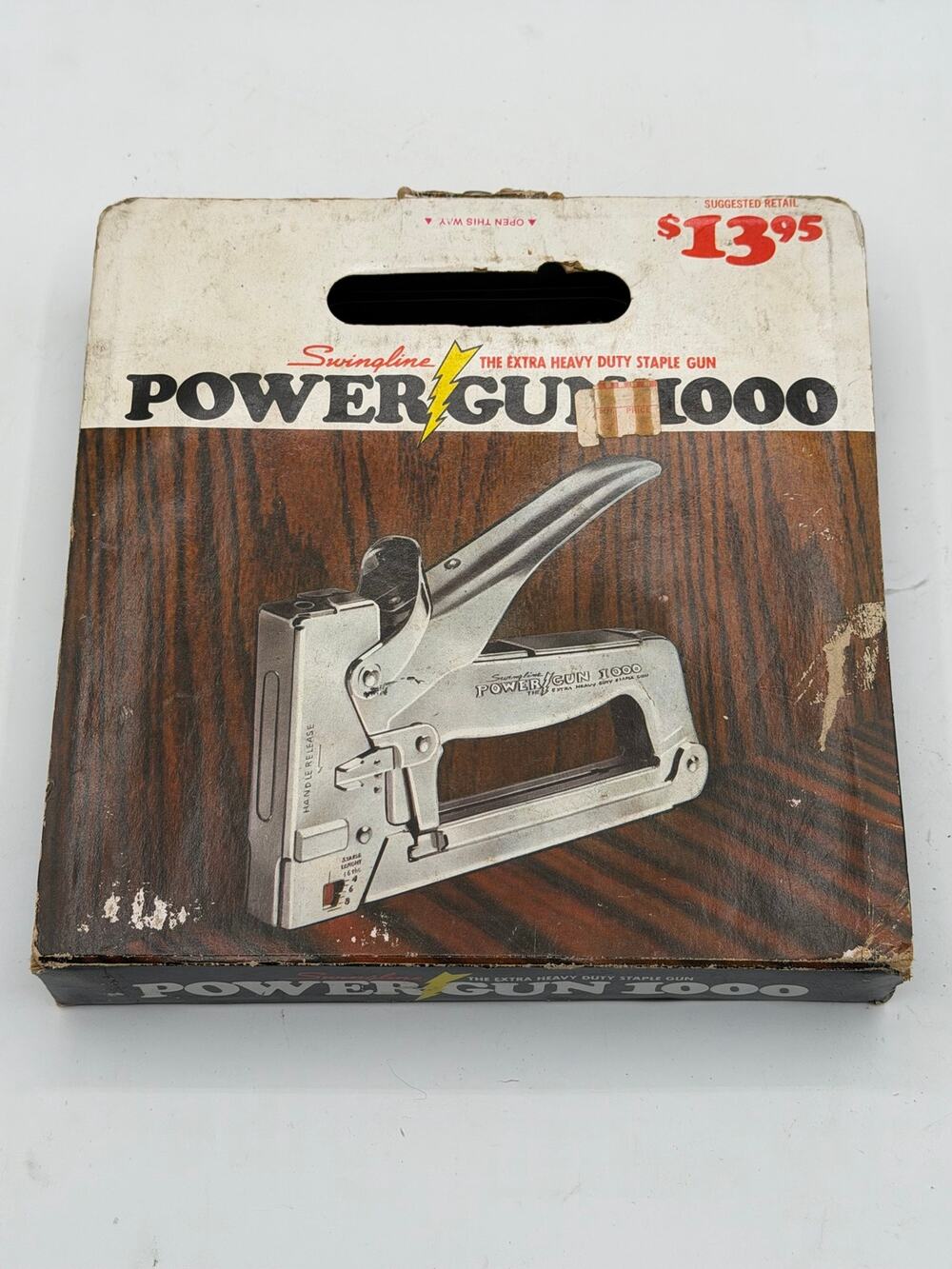 Vintage Swingline Power Gun 1000 Heavy Duty Staple Gun with Original Box